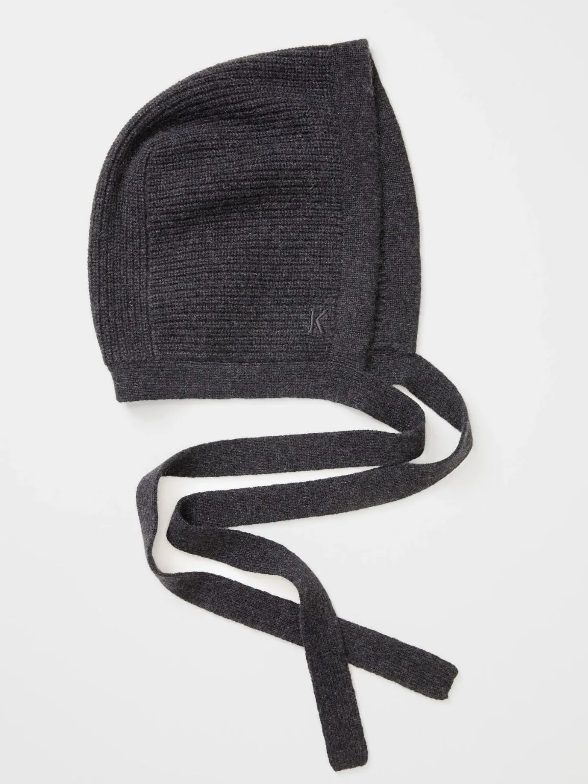 Cashmere Bonnet Hat - Charcoal sold by iris product image thumbnail 2