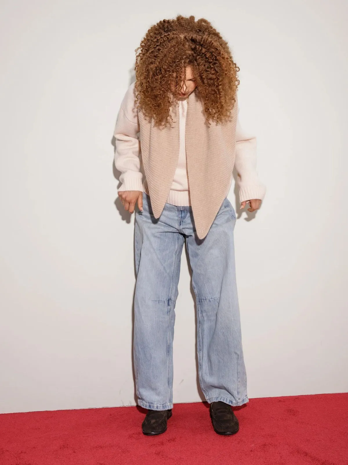 Triangle Cashmere Scarf - Vicuna sold by iris product image thumbnail 5