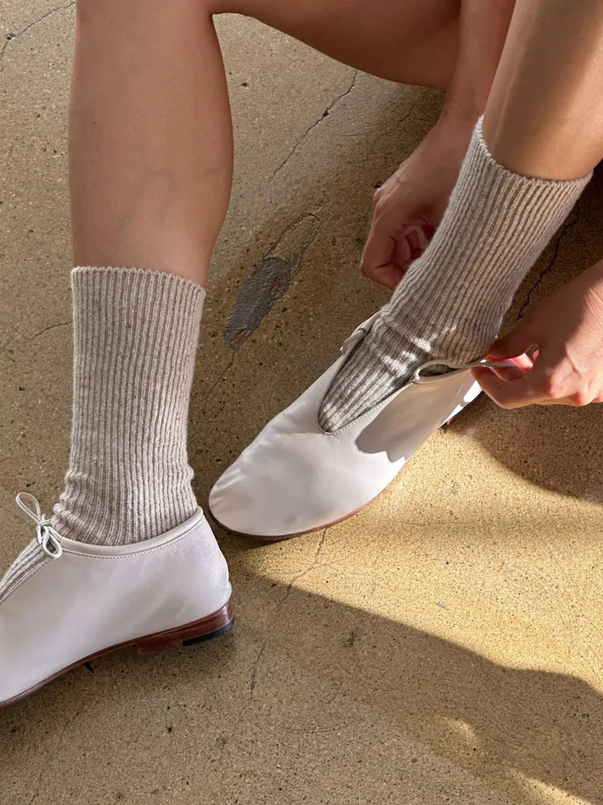 Winter Sparkle Socks - Champagne sold by iris product image thumbnail 5