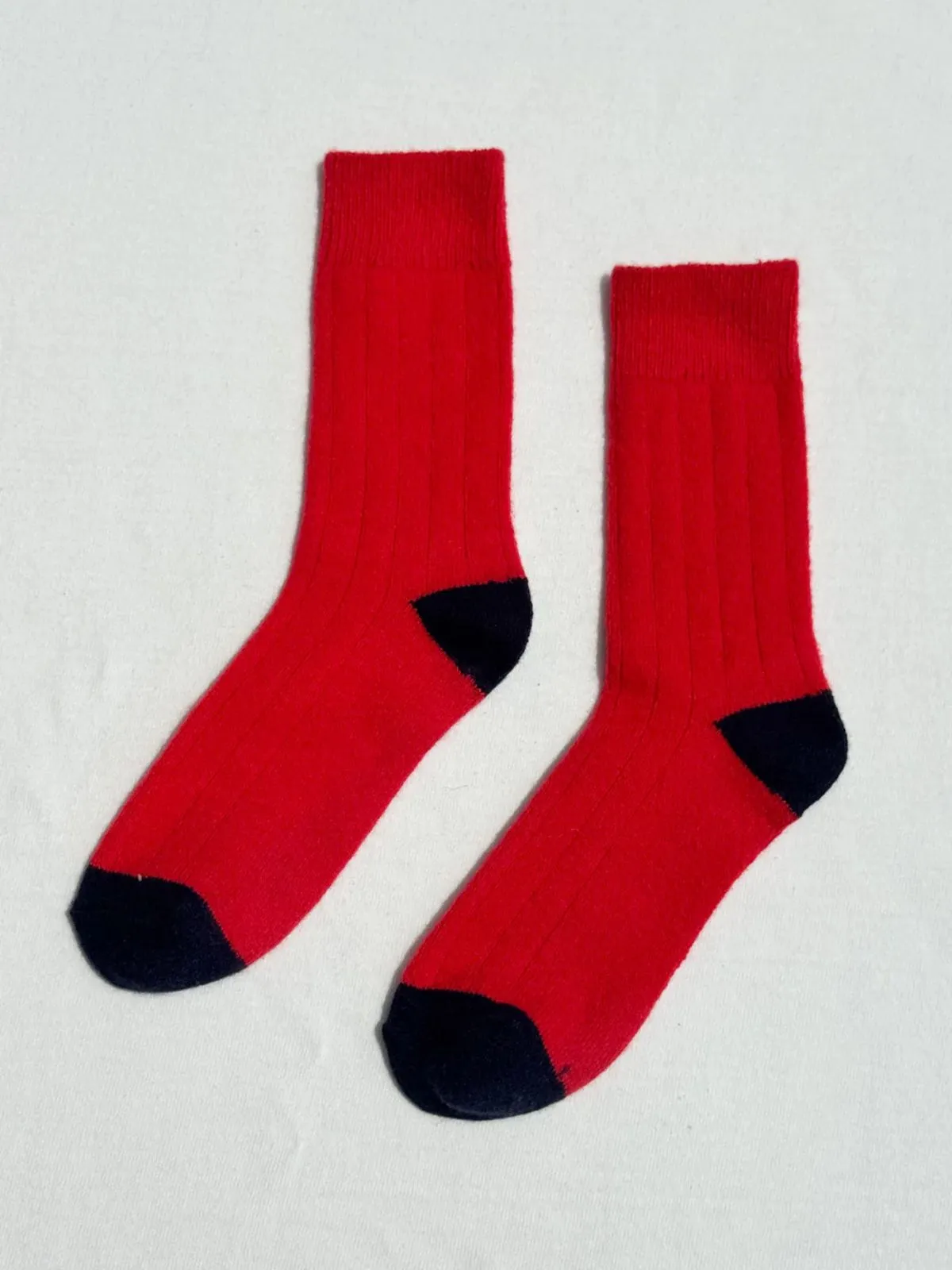 Classic Cashmere Socks - Poppy Red sold by iris product image thumbnail 2