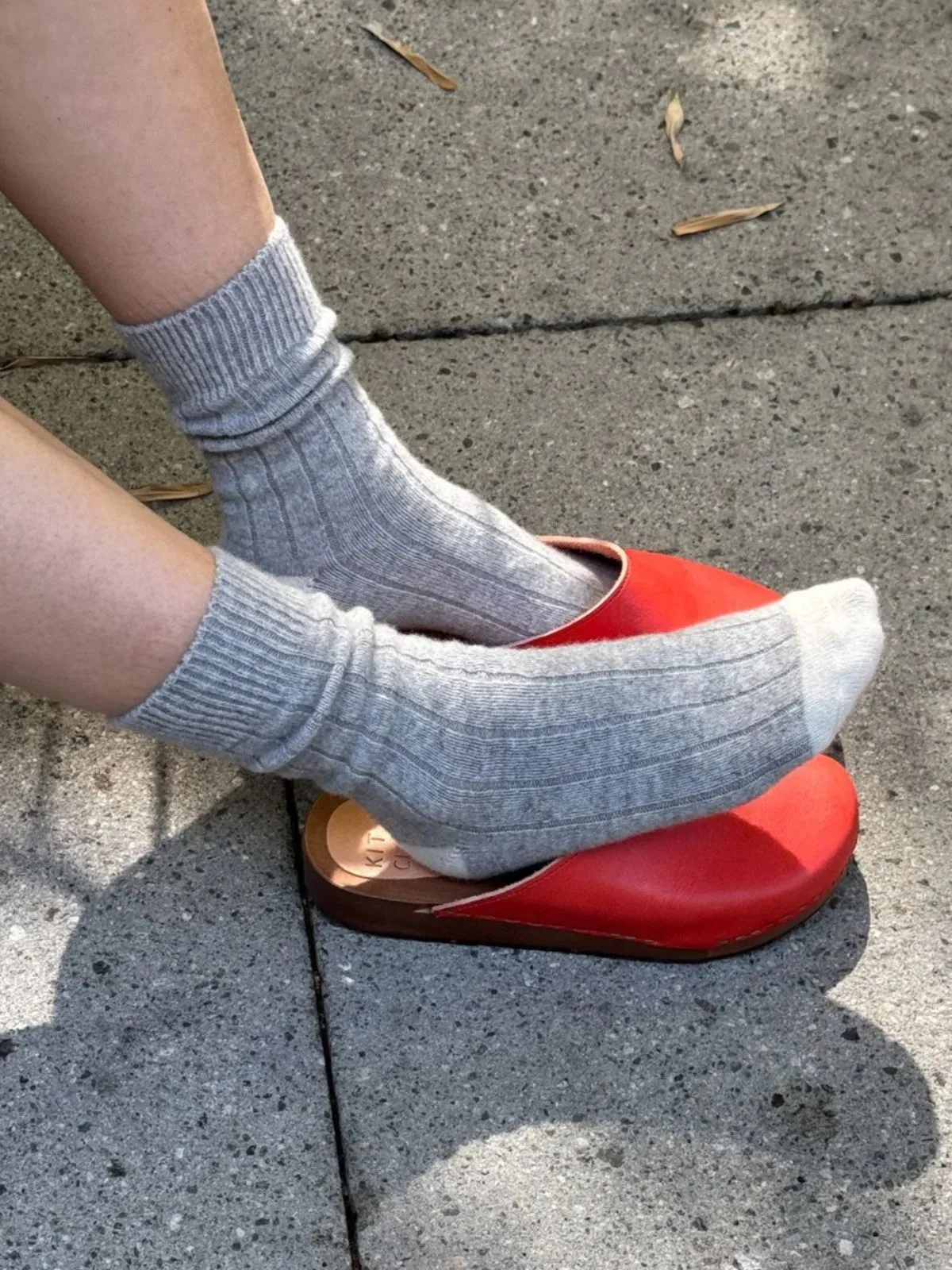 Classic Cashmere Socks - Grey sold by iris product image thumbnail 4