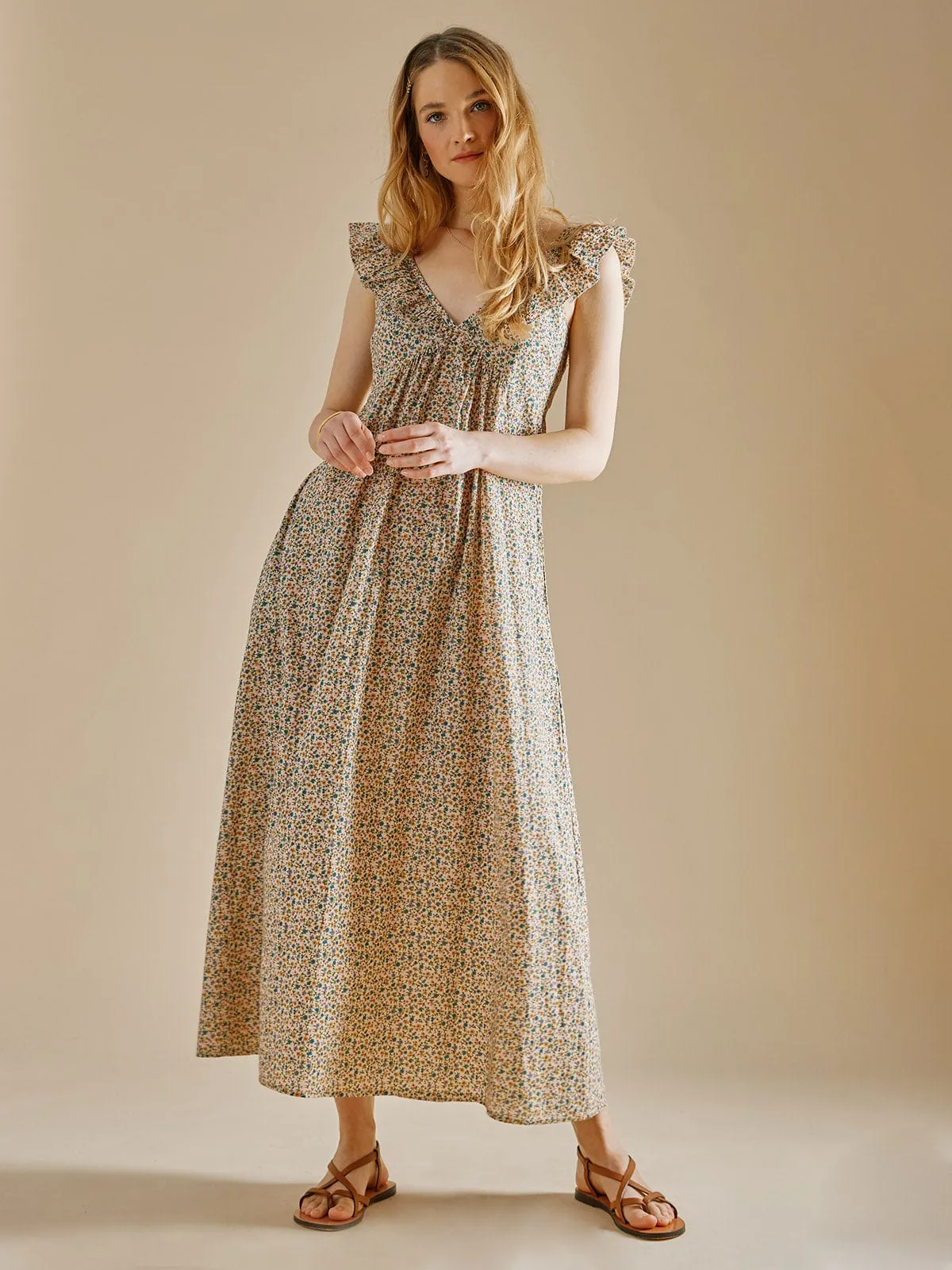 Yara Cotton Voile Dress – Cream sold by iris product image thumbnail 2