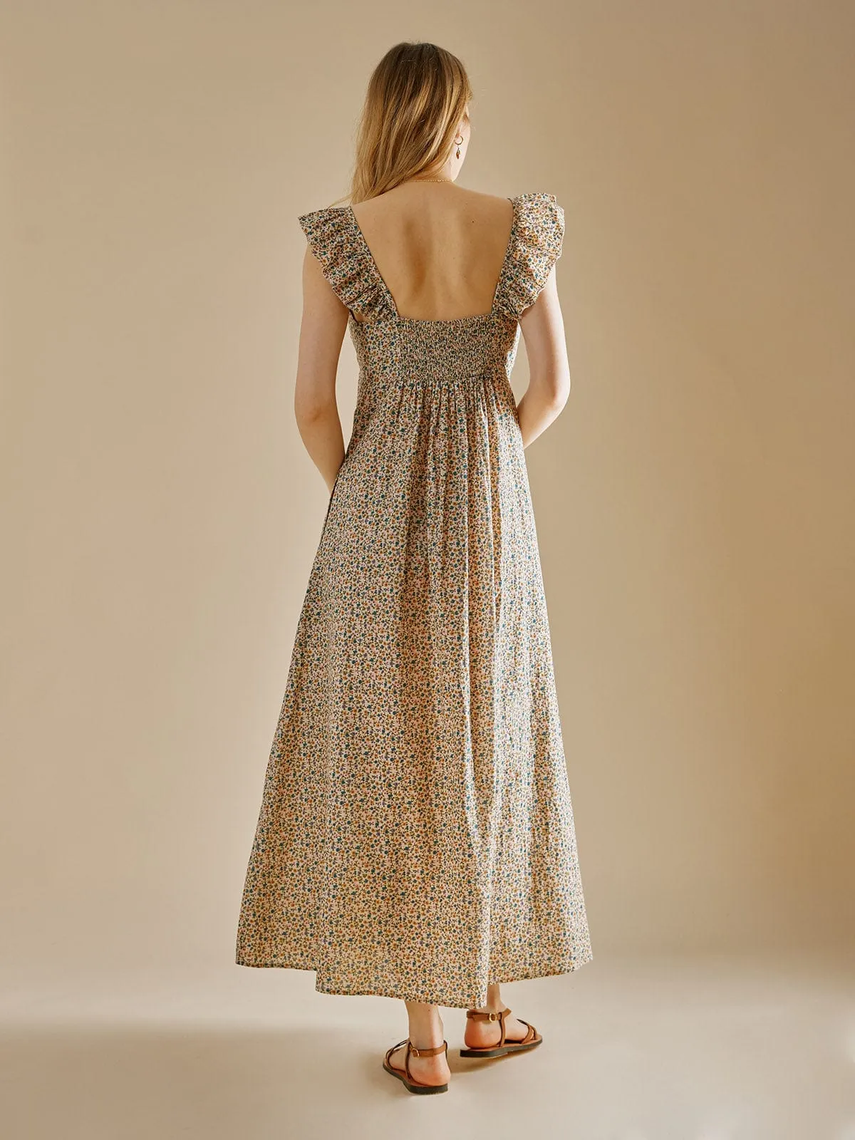 Yara Cotton Voile Dress – Cream sold by iris product image thumbnail 4