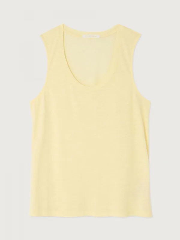 Jacksonville V-Neck Vest - Vanilla made by American Vintage