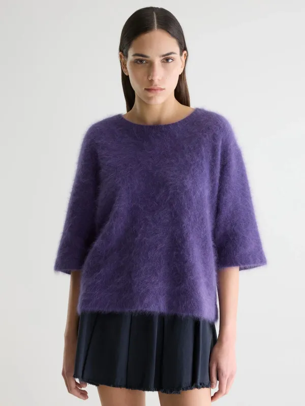 Dime Angora Sweater - Purple sold by iris