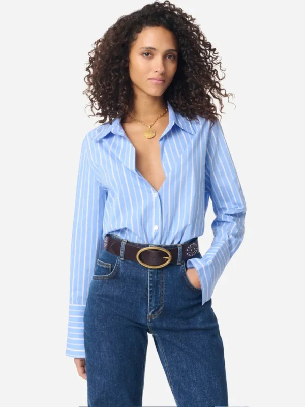 Esti Stripe Shirt - Blue made by Vanessa Bruno