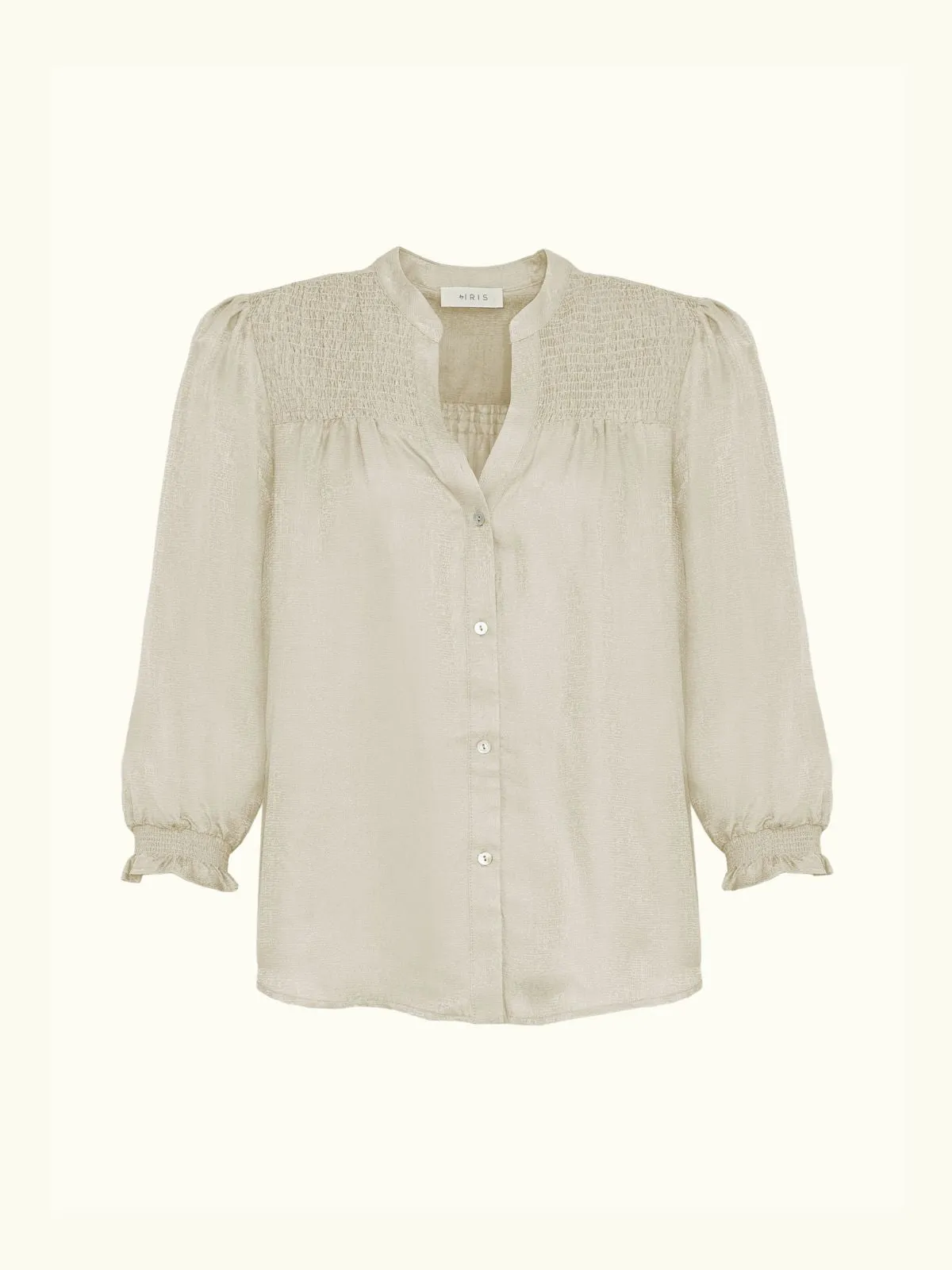 Rhys Silk Blend Blouse - Cream sold by iris