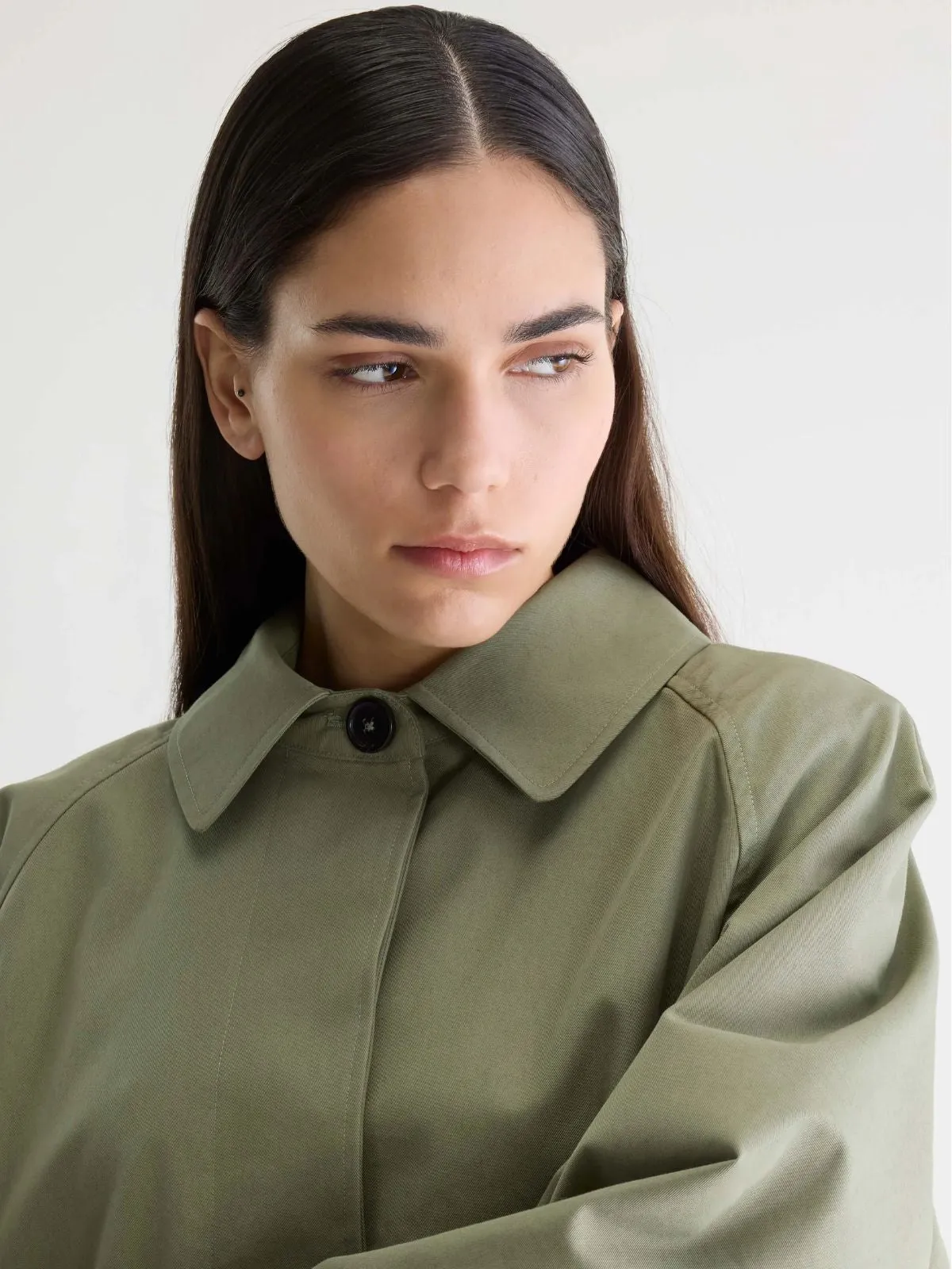 Julie Trench coat - Sage sold by iris product image thumbnail 3