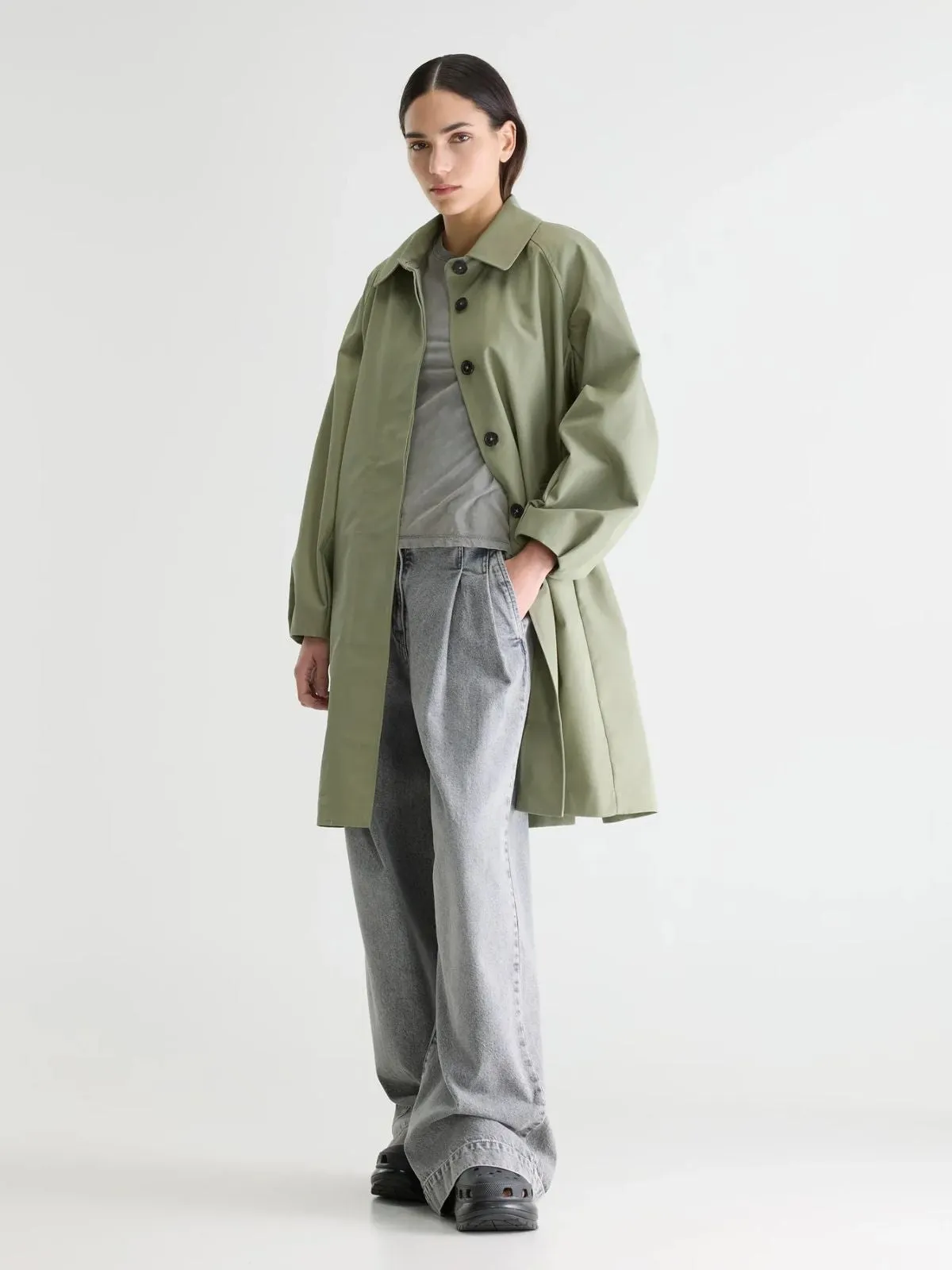 Julie Trench coat - Sage sold by iris product image thumbnail 2