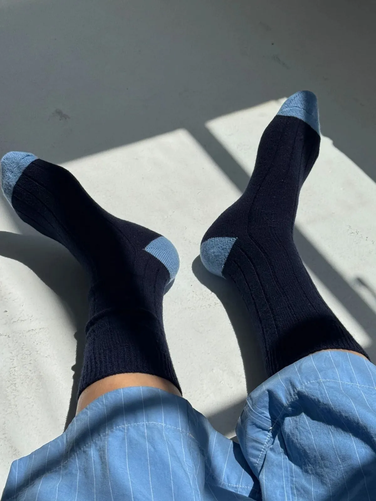 Classic Cashmere Socks - Navy sold by iris product image thumbnail 2