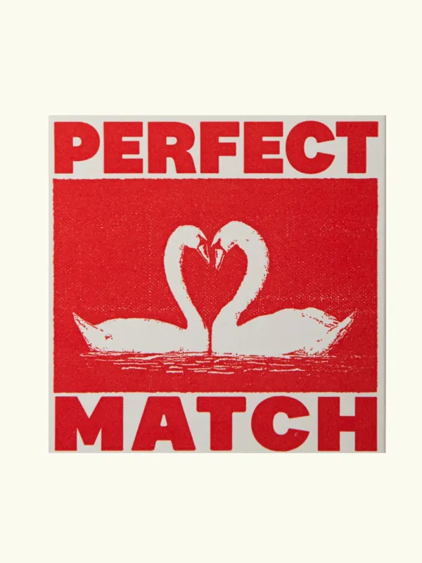 Square Matchbox - I like You Swans made by iris