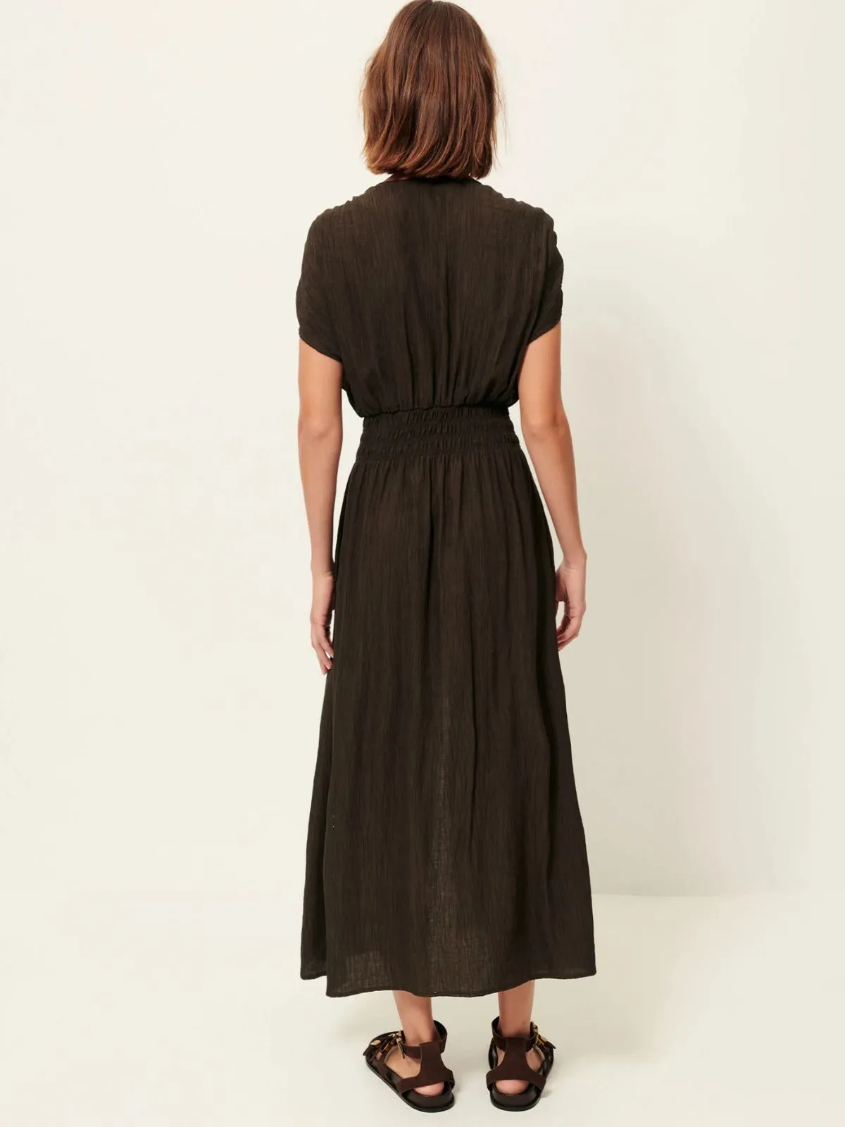 Galiane Smocked Dress - Black sold by iris product image thumbnail 3