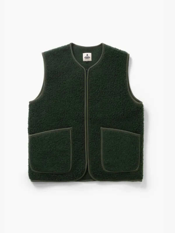 Peptiko Vest Jacket - Dark Green sold by iris