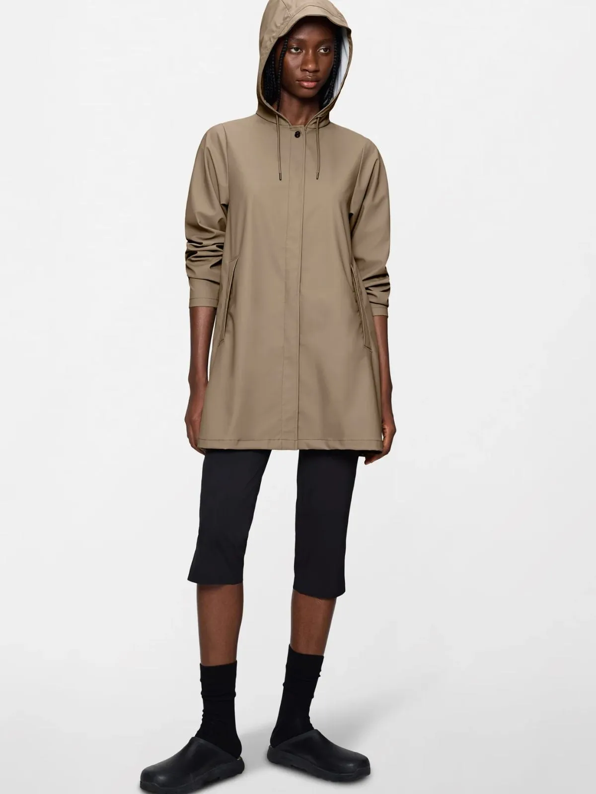 A-Line Rain Jacket - Beige sold by iris product image thumbnail 3