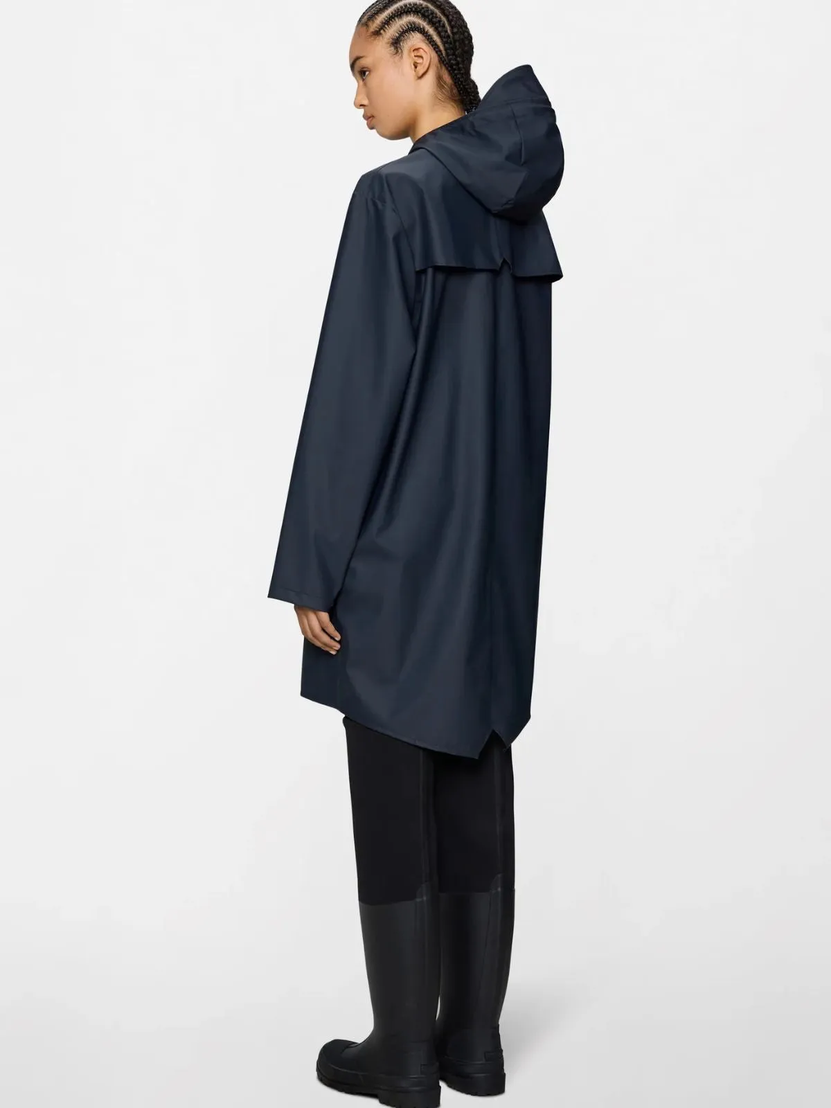 Long Rain Jacket - Navy sold by iris product image thumbnail 5