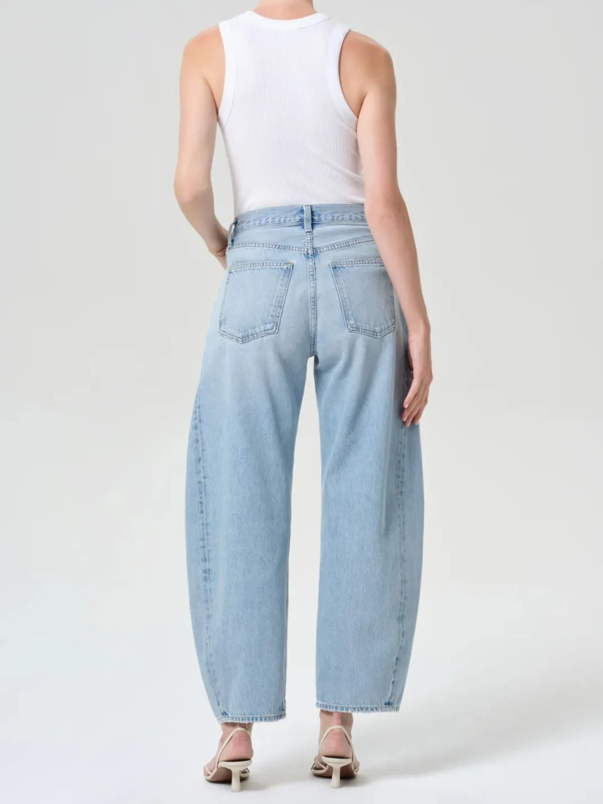 Luna Pieced Taper Jean - Worn Indigo sold by iris product image thumbnail 4