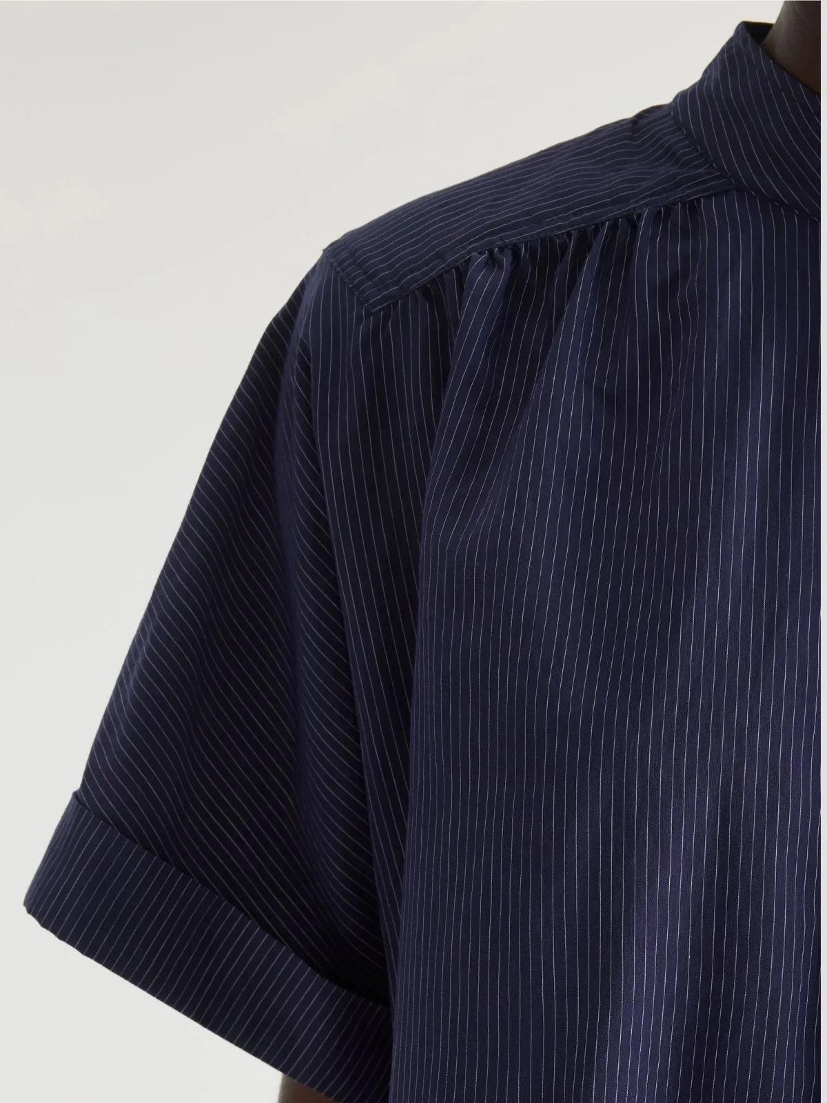 Pear Pinstripe Blouse - Navy sold by iris product image thumbnail 5
