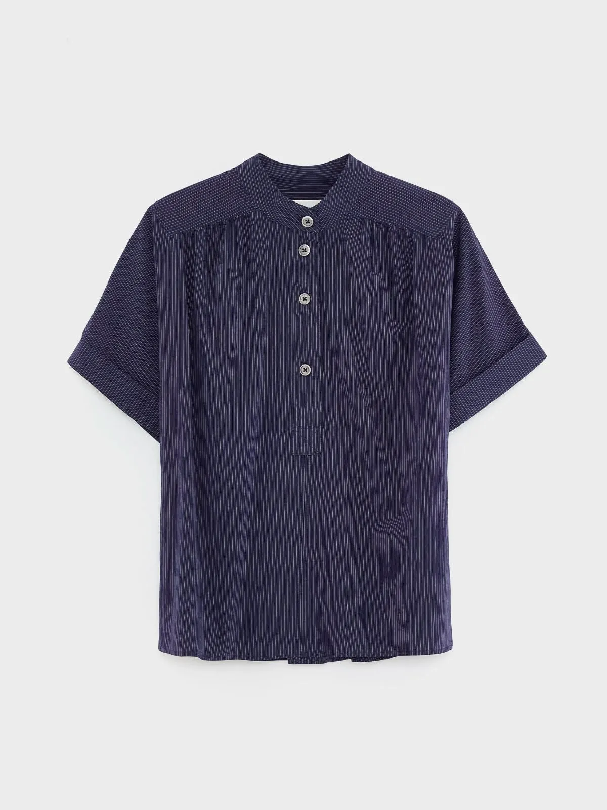 Pear Pinstripe Blouse - Navy sold by iris product image thumbnail 4