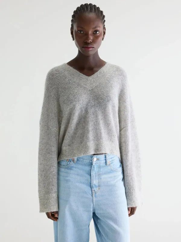 Arco Mohair Sweater - Light Grey made by Bellerose