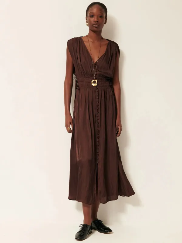 Prezianni Dress - Brown made by Sessun