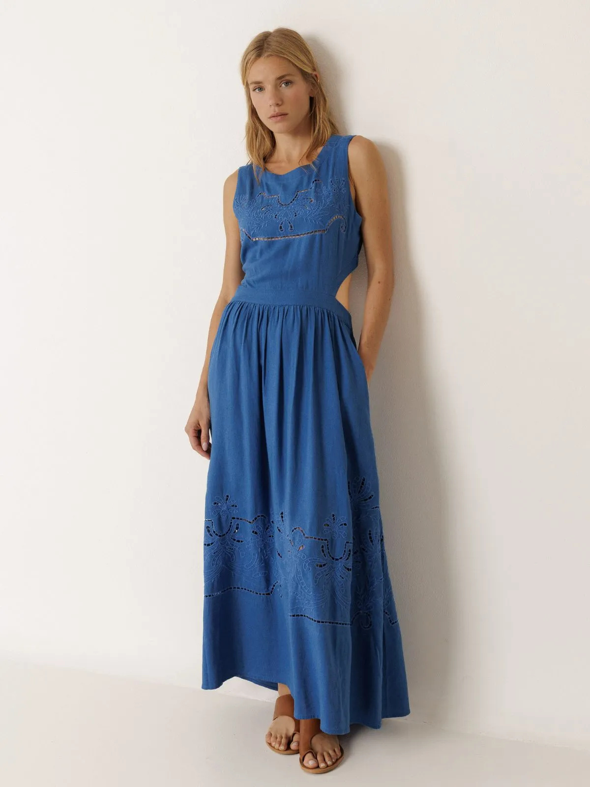 Open Back Dress - Blue sold by iris
