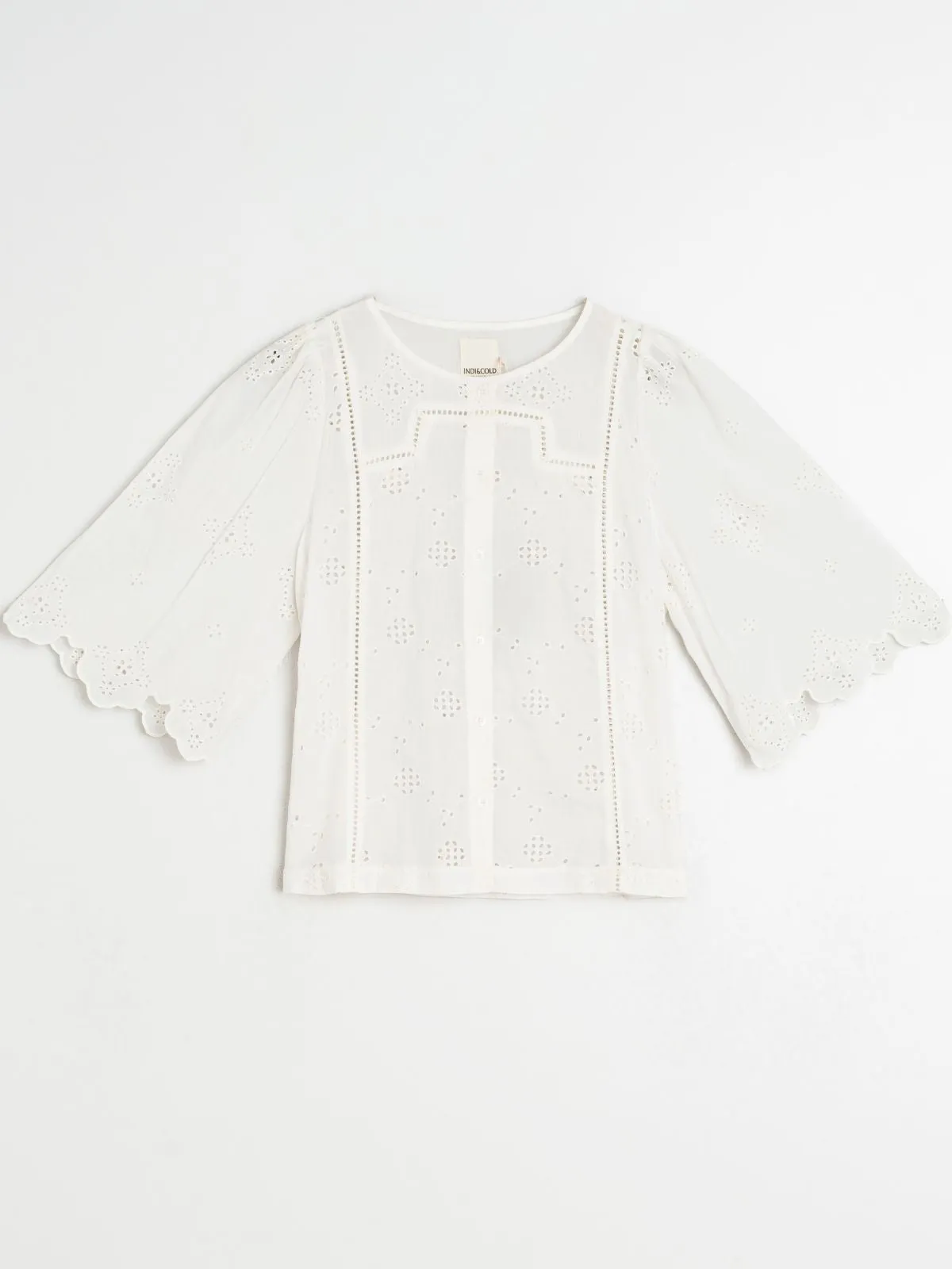 Embroidered Blouse - White sold by iris product image thumbnail 4