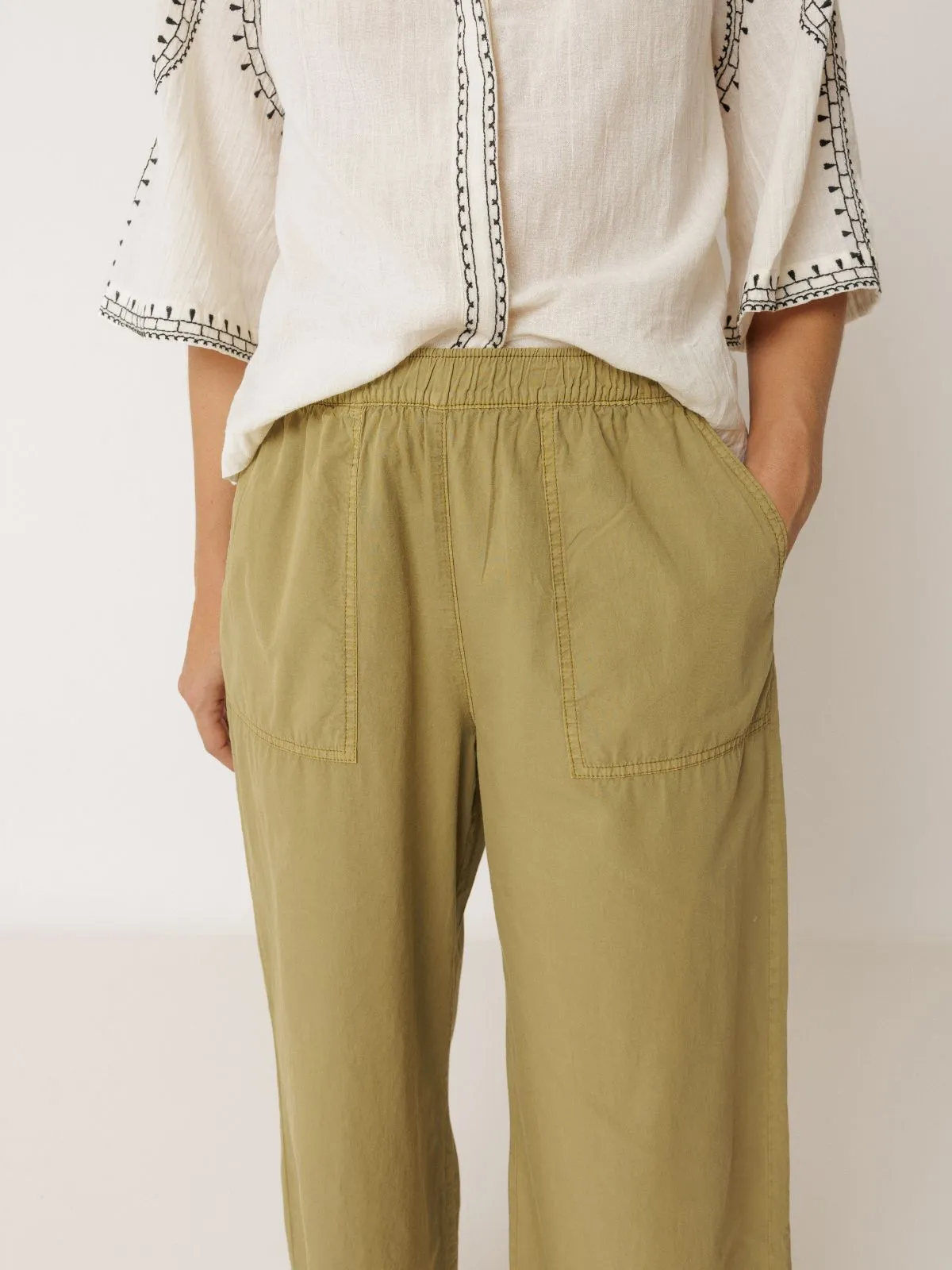 Mateo Poplin Trousrs - Green sold by iris