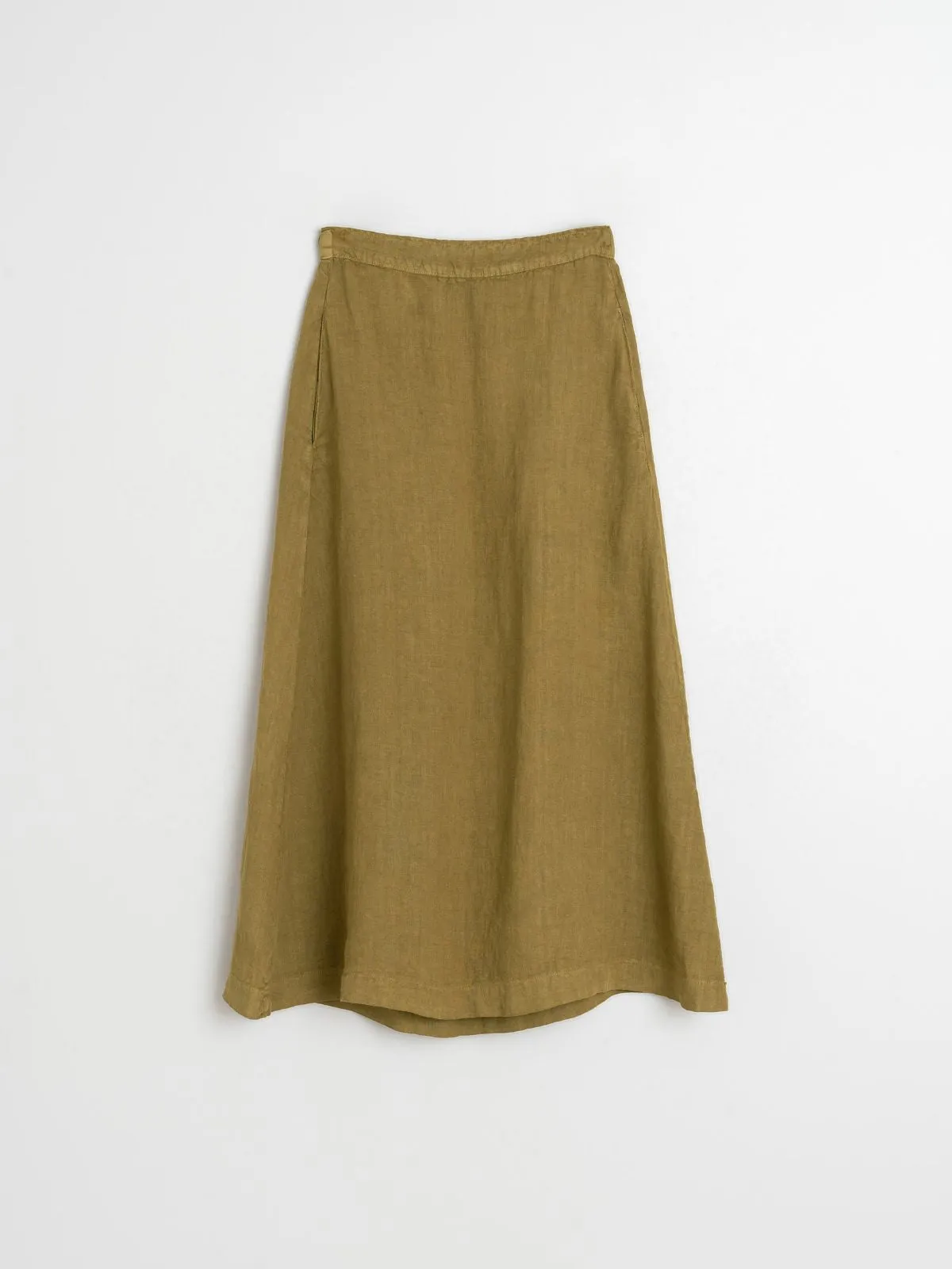 Linen Skirt - Khaki sold by iris product image thumbnail 2