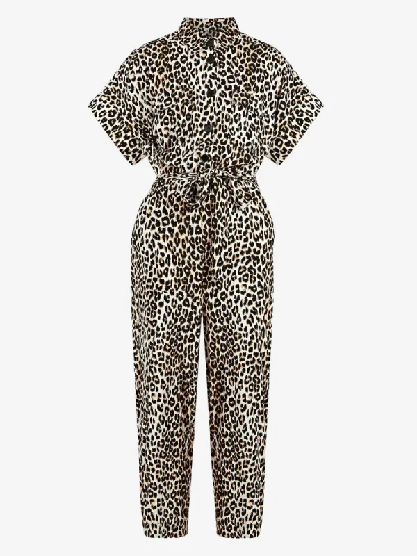 Mathilde Leopard Jumpsuit made by iris