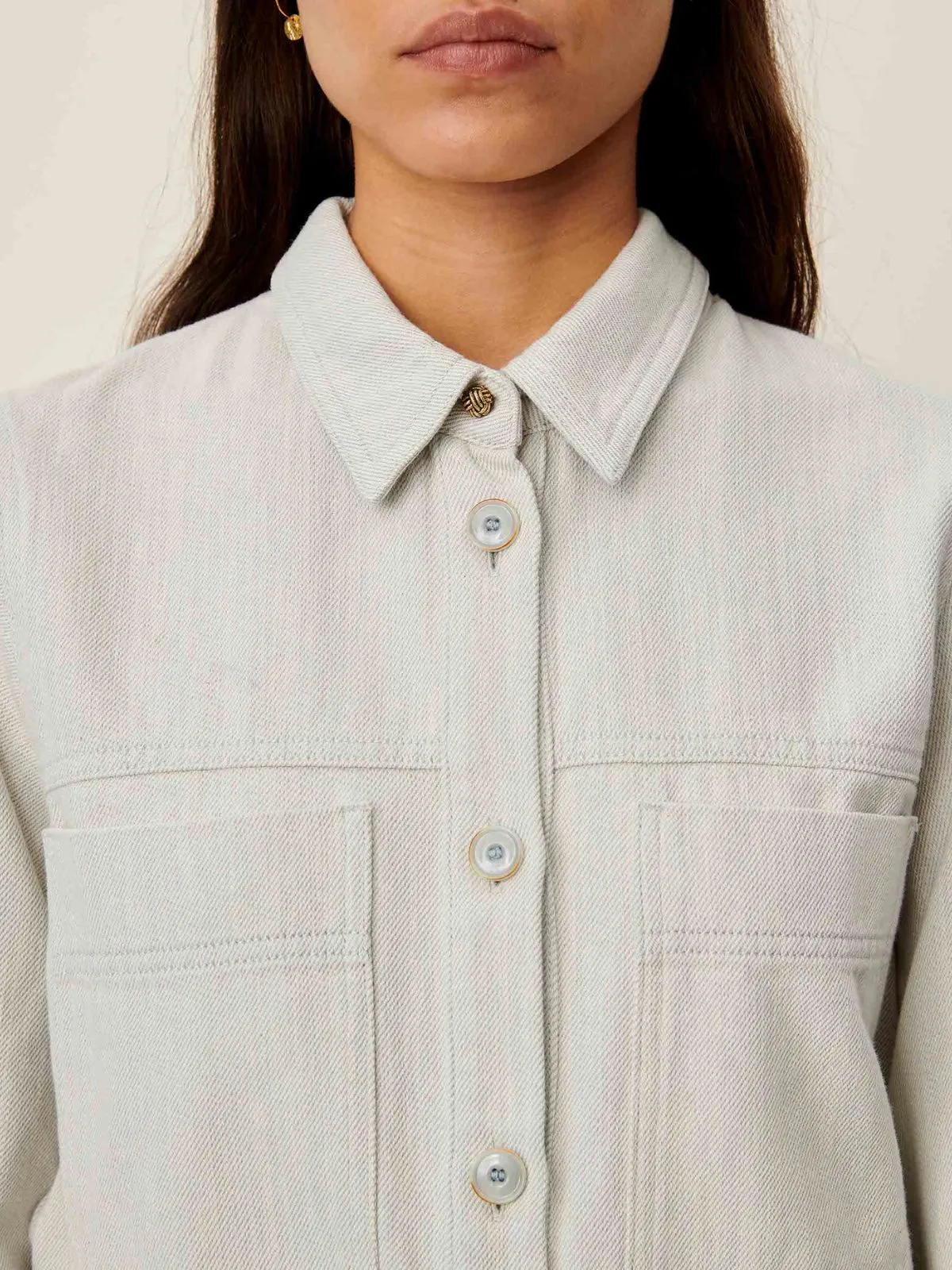 Leone Shacket - Ice sold by iris product image thumbnail 3