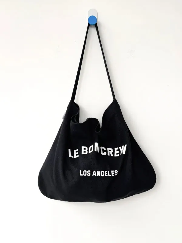 Le Bon Crew Happy Carry Bag - Black made by Le Bon Shoppe