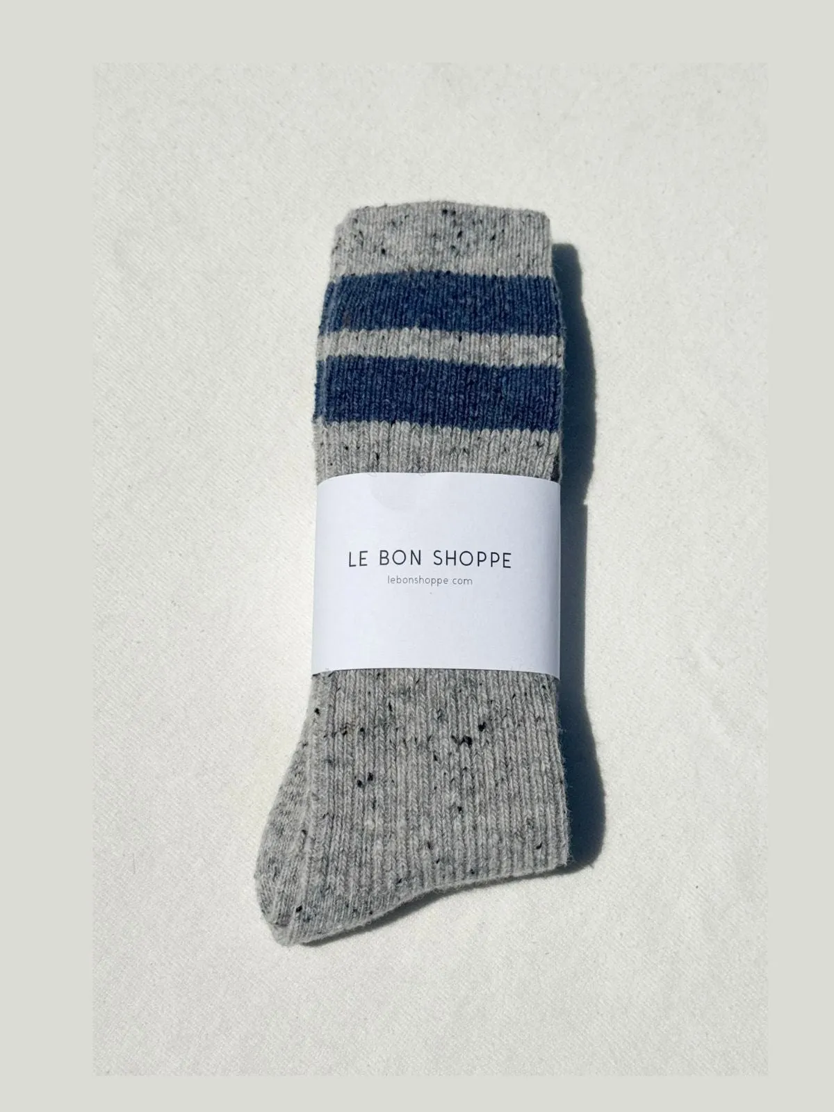 Snow Varsity Socks- Grey + Blue sold by iris product image thumbnail 4
