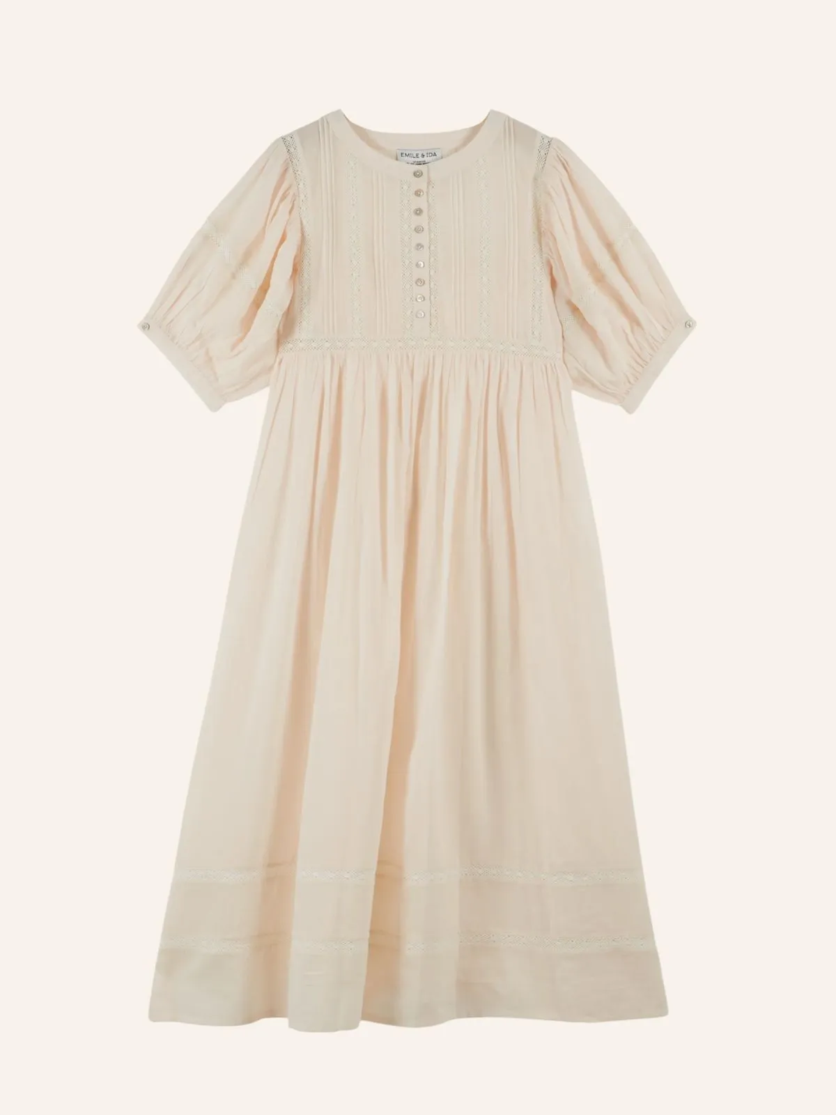 Daniela Voile Long Dress - Cream sold by iris product image thumbnail 2
