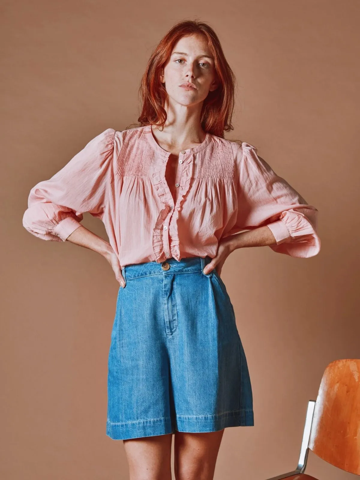 Derek Bermuda Shorts - Bleached Denim sold by iris product image thumbnail 5