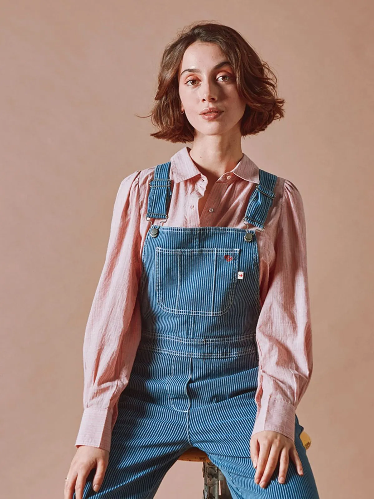 Didi Pinstripe Shirt - Pink sold by iris product image thumbnail 4