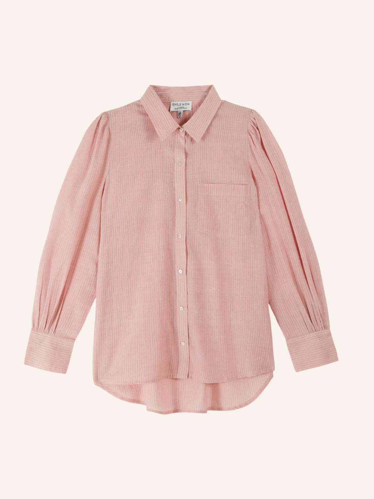 Didi Pinstripe Shirt - Pink sold by iris product image thumbnail 2