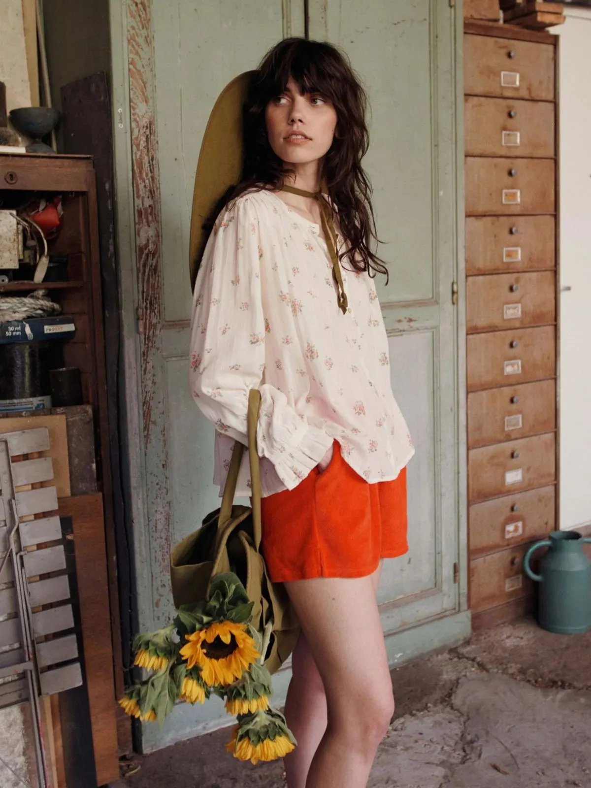 Dounia Print Blouse - Ecru sold by iris