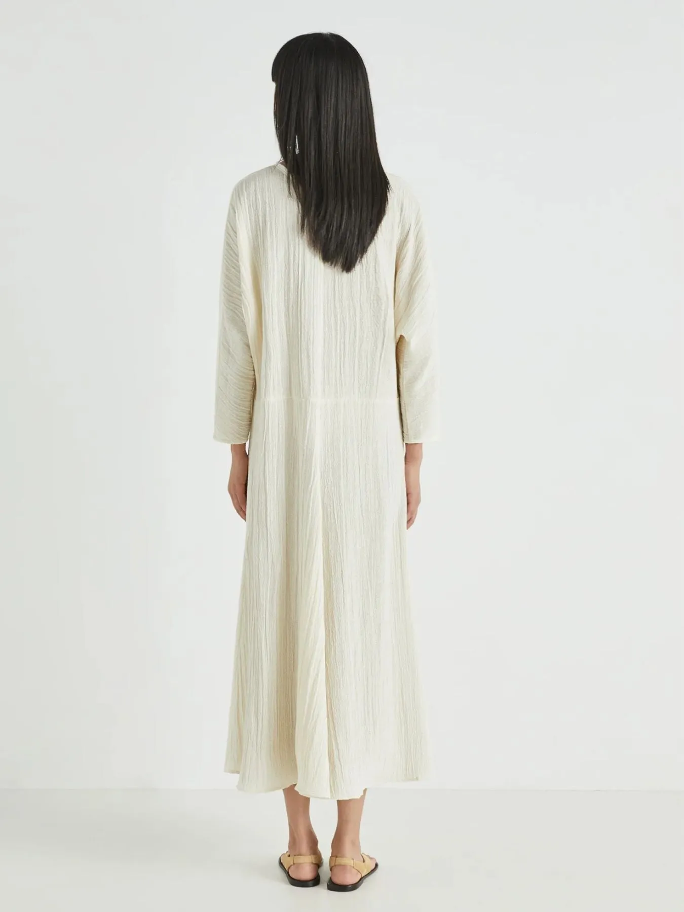 Arbor V-Neck Long Dress - Alabaster sold by iris product image thumbnail 3