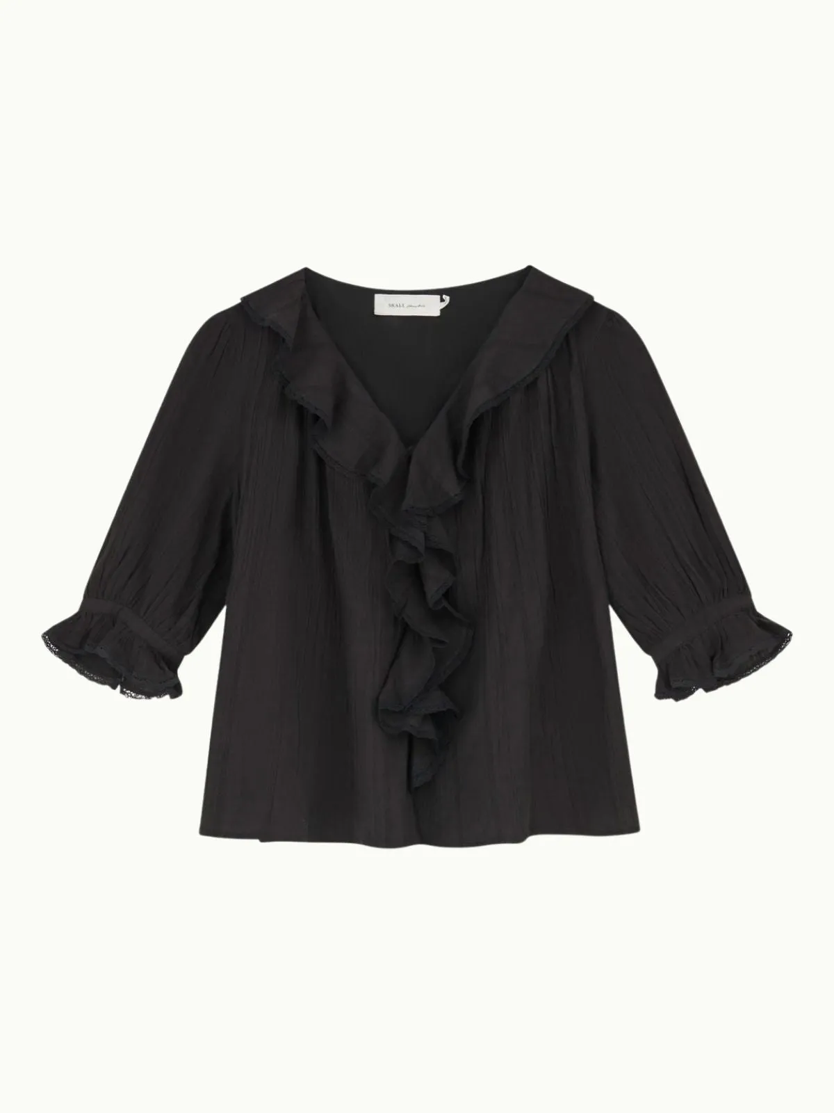 Clea Ruffle Blouse - Black sold by iris product image thumbnail 2