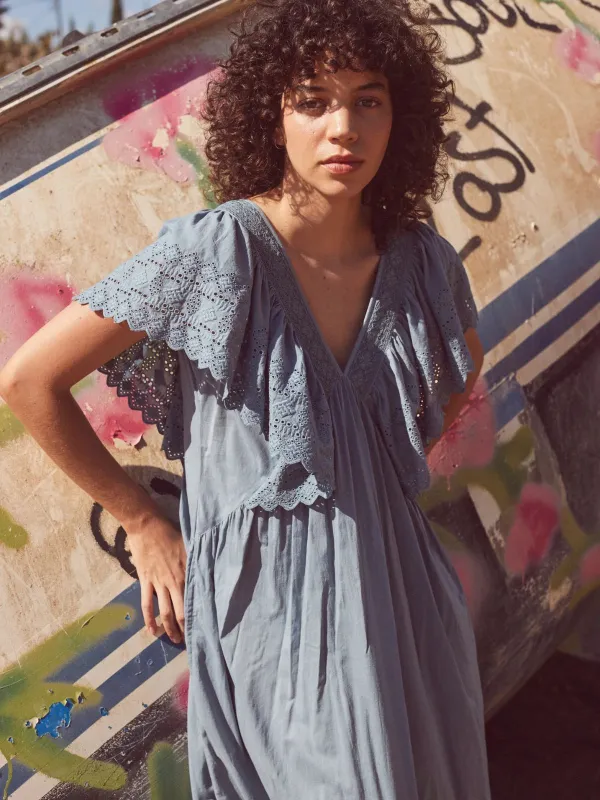 Camelia Dress - Cornflower Blue made by iris