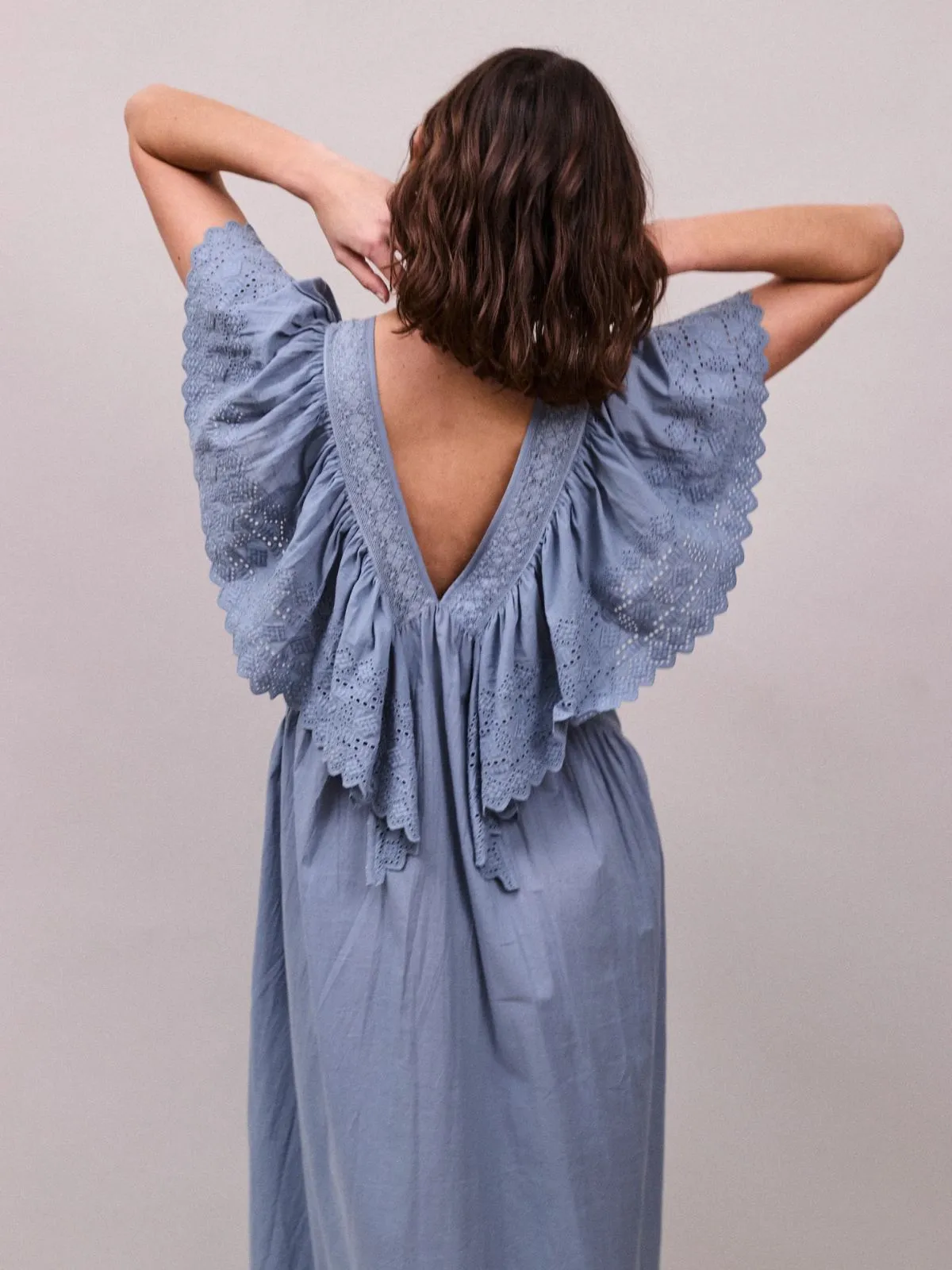 Camelia Dress - Cornflower Blue sold by iris product image thumbnail 4