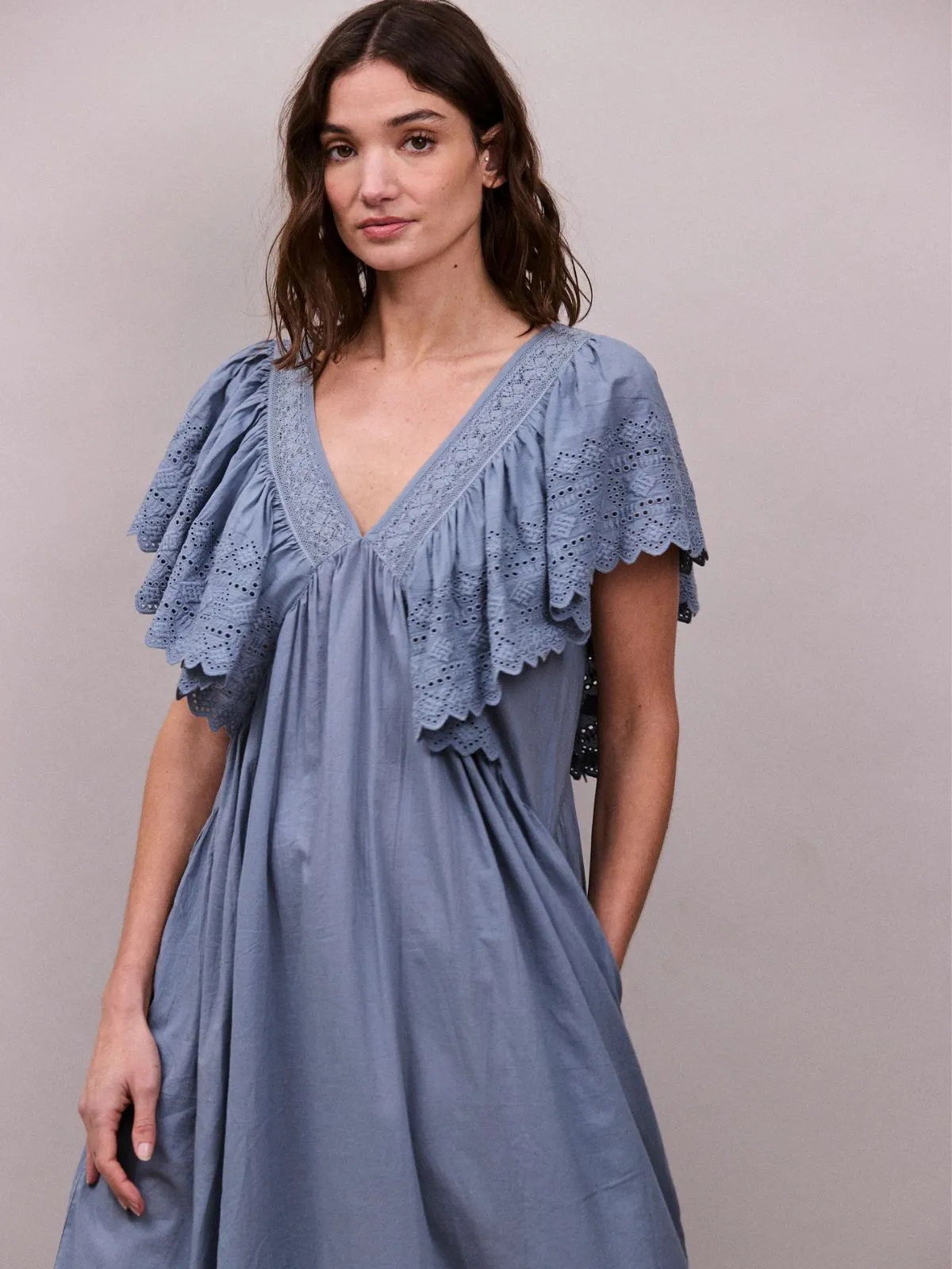 Camelia Dress - Cornflower Blue sold by iris product image thumbnail 2