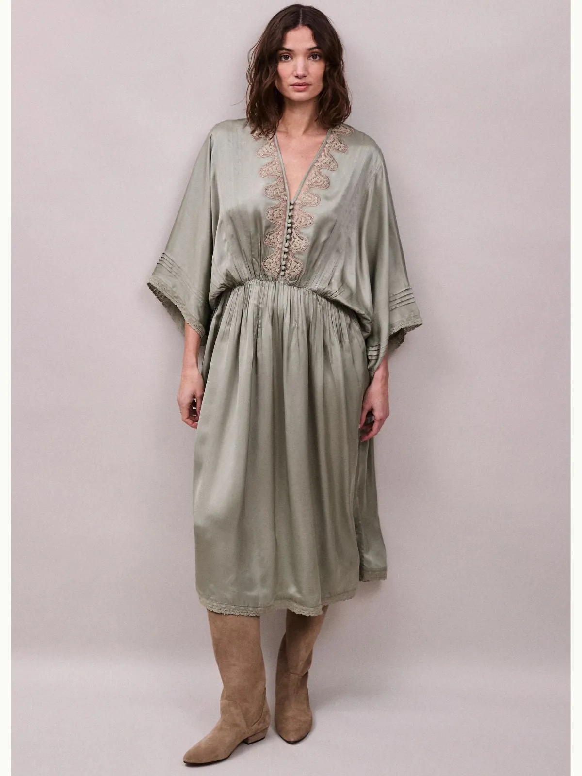 Honeysuckle Dress - Sage sold by iris product image thumbnail 5