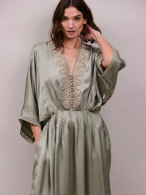 Honeysuckle Dress - Sage made by iris