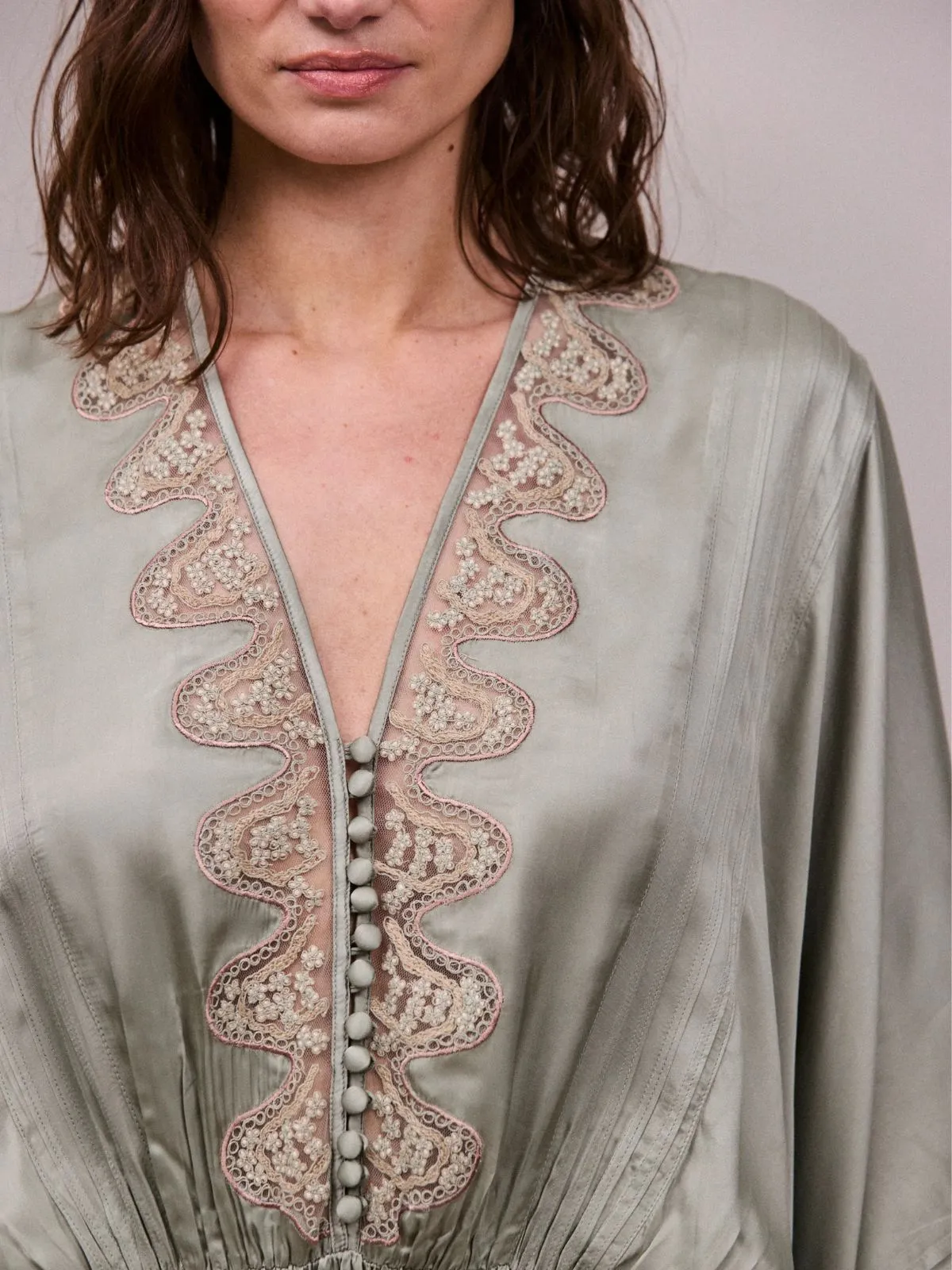 Honeysuckle Dress - Sage sold by iris product image thumbnail 2