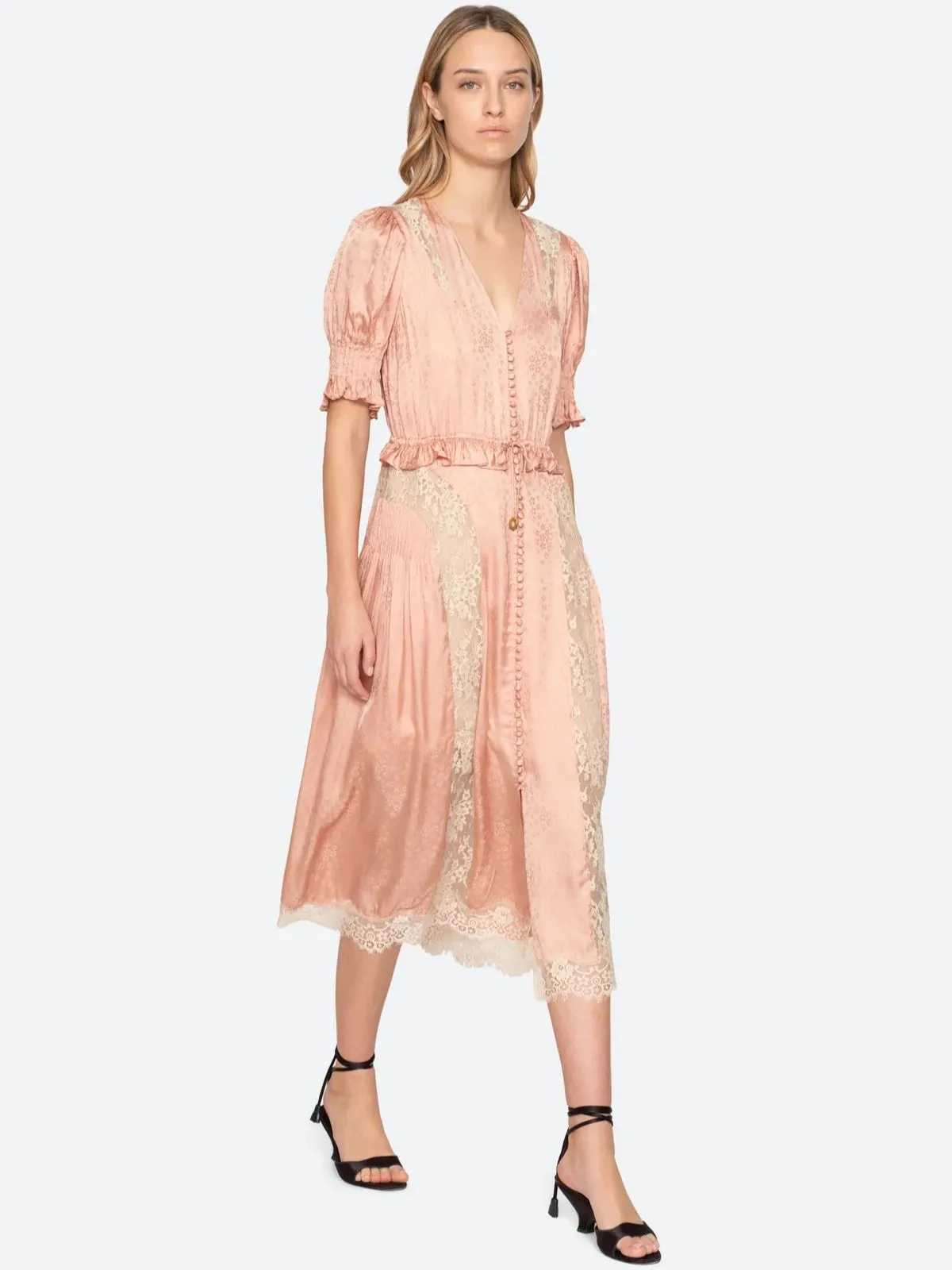 Ethel Puff Sleeve Dress - Rose sold by iris product image thumbnail 2