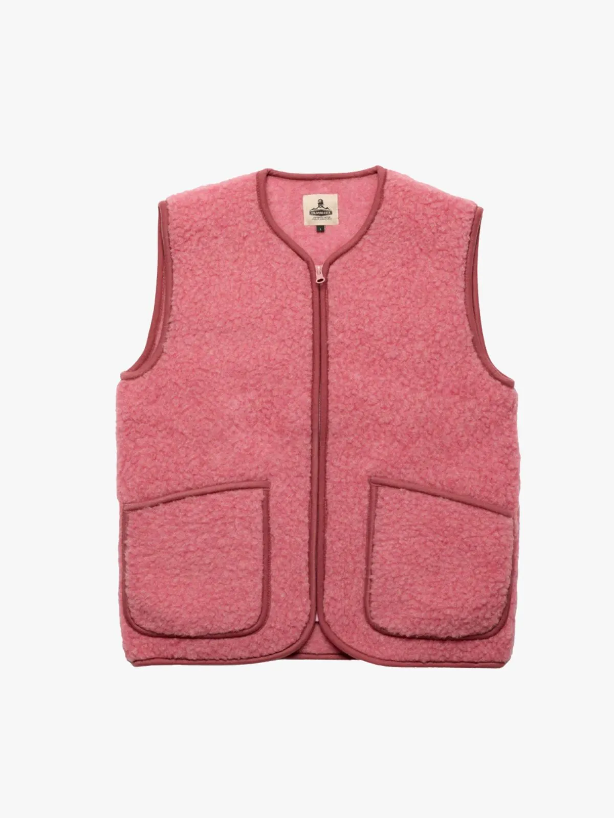 Peptiko Vest Jacket - Pink & Red sold by iris
