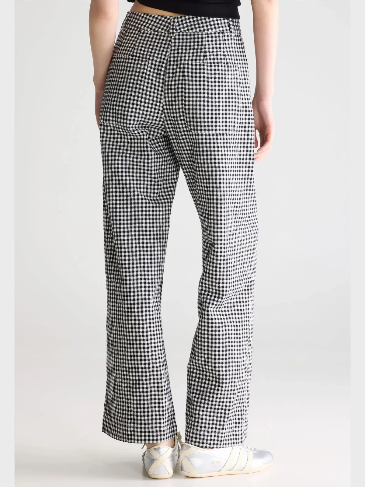 Vivia Check Trousers - Black & White sold by iris product image thumbnail 3