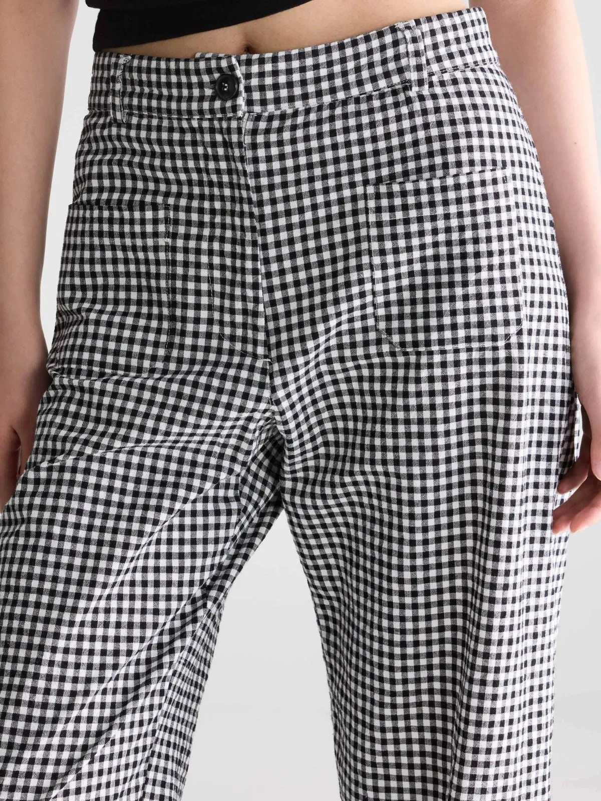 Vivia Check Trousers - Black & White sold by iris product image thumbnail 5
