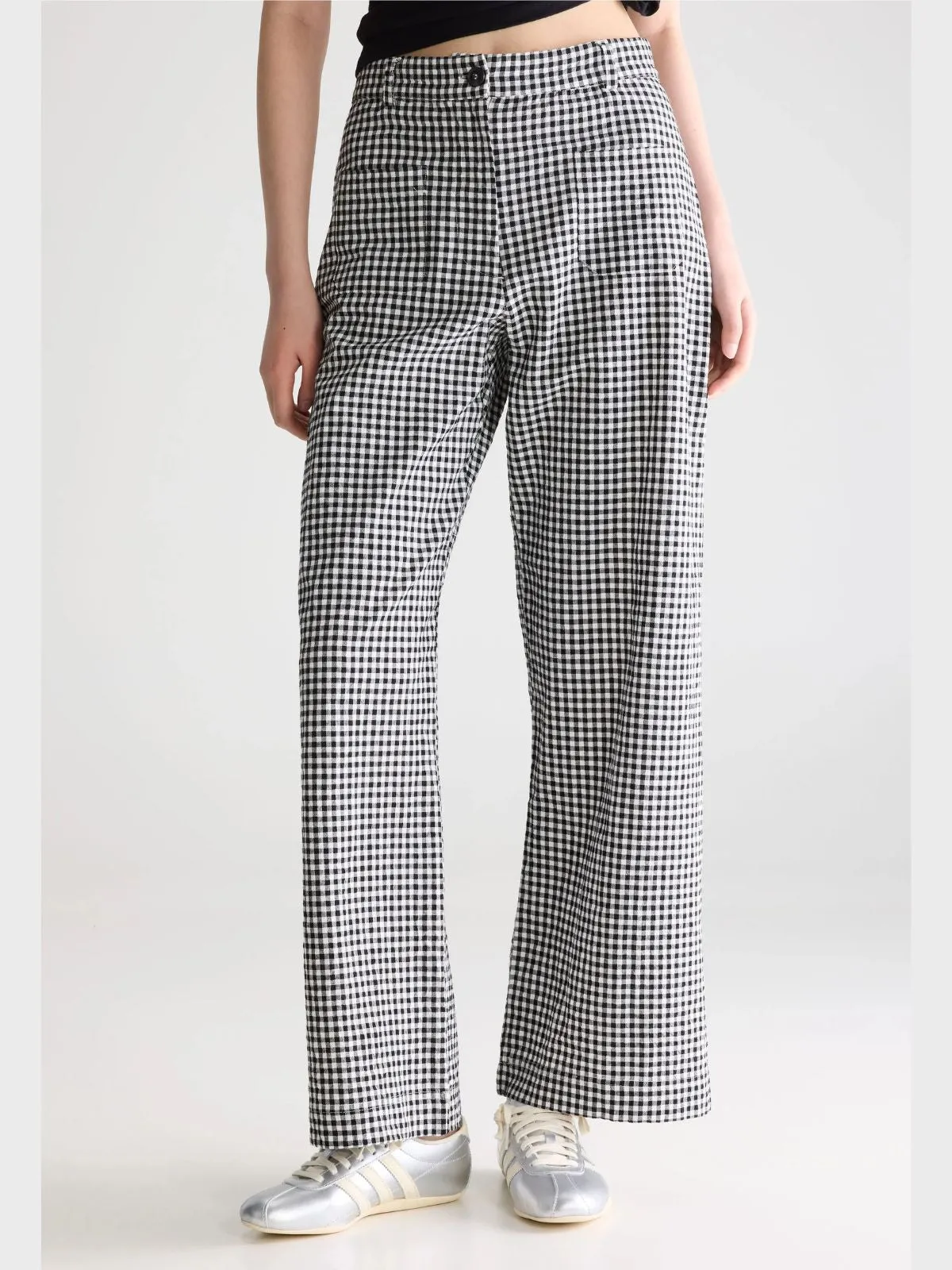 Vivia Check Trousers - Black & White sold by iris product image thumbnail 2